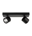 Lampy sufitowe reflektory - ITALUX Boniva Reflektor LED zintegrowany 5W 3000K 600lm Czarny SPL-2854-2B-BL - product 1
