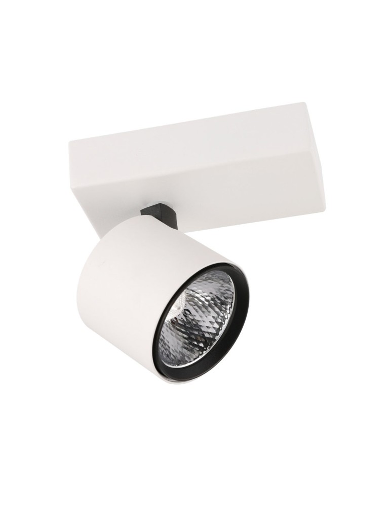 Reflektory LEDowe - ITALUX Boniva Reflektor LED zintegrowany 5W 3000K 300lm Biały/Czarny SPL-2854-1B-WH - produkt kolory-swiatla.pl 1
