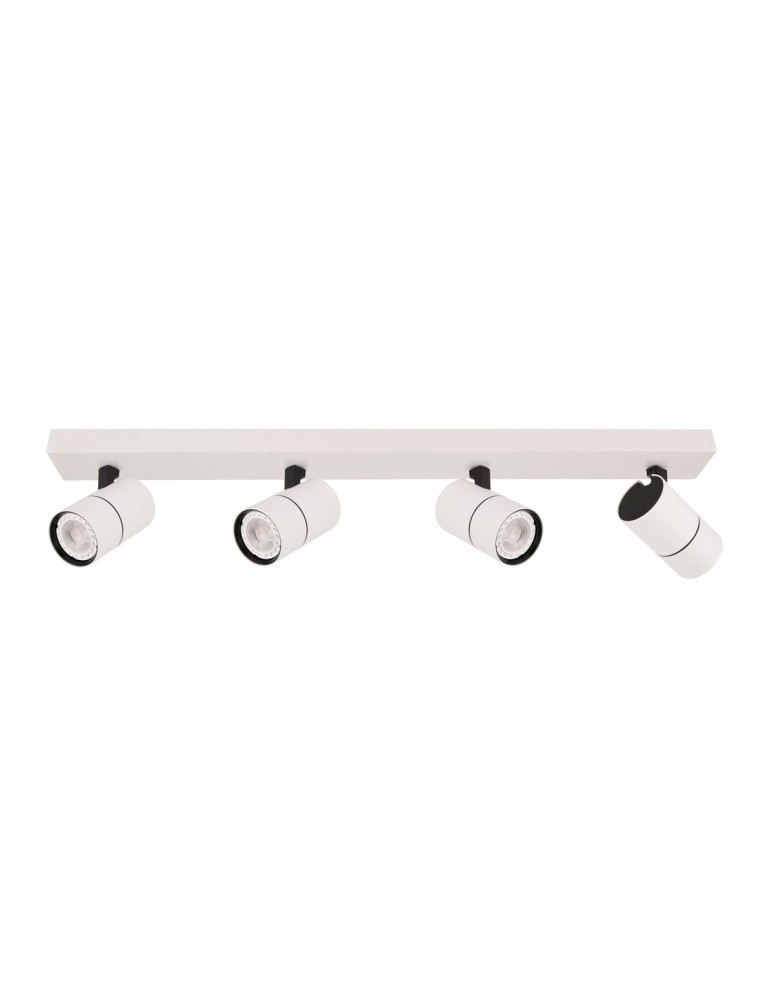 Lampy sufitowe reflektory - ITALUX Laconi Reflektor GU10 4x35W Biały/Czarny SPL-2813-4B-WH - produkt kolory-swiatla.pl 1