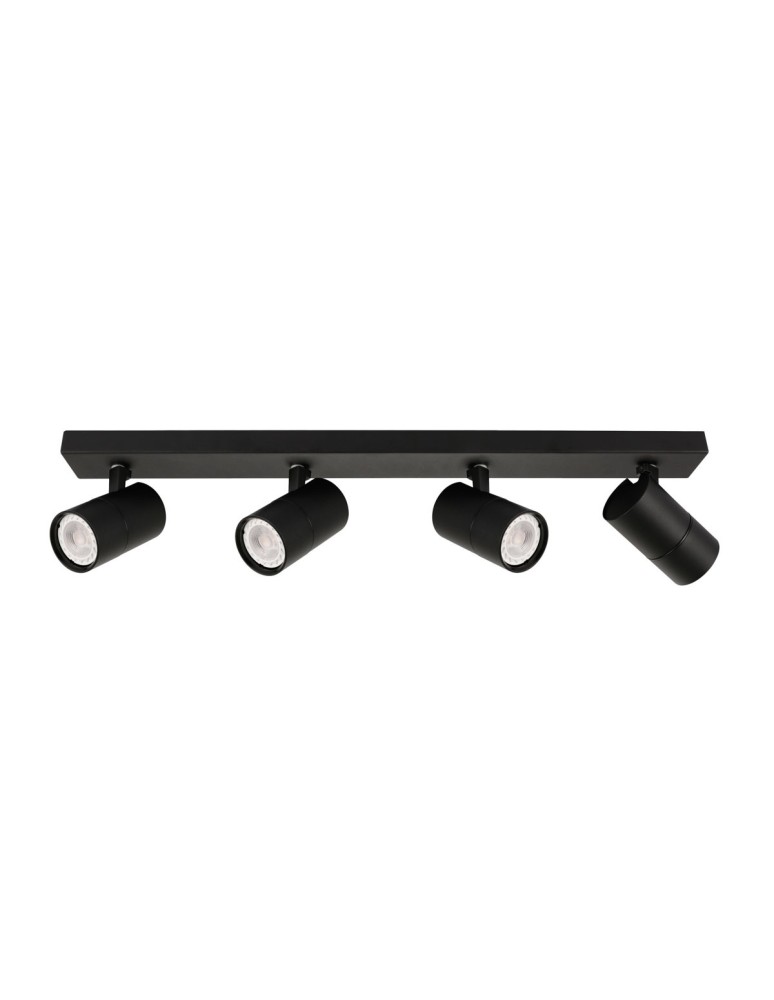 Lampy sufitowe reflektory - ITALUX Laconi Reflektor GU10 4x35W Czarny SPL-2813-4B-BL - produkt kolory-swiatla.pl 1