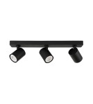 Lampy sufitowe reflektory - ITALUX Lumsi Reflektor GU10 3x35W Czarny SPL-2071-3-MB-BL - product 1
