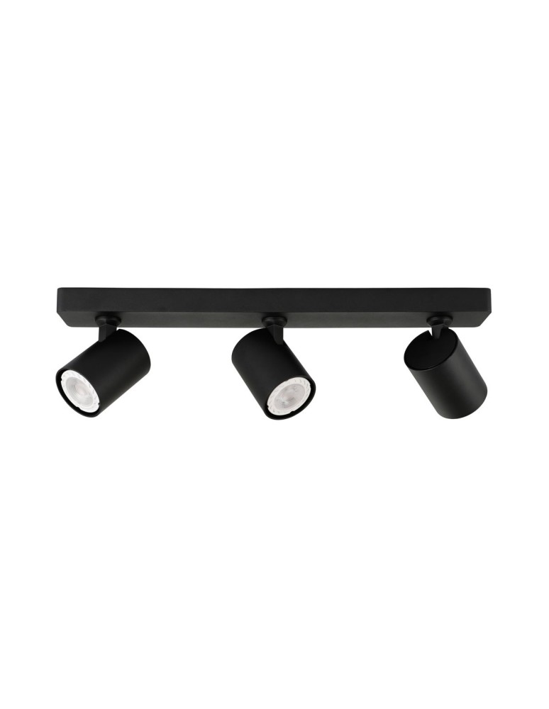 Lampy sufitowe reflektory - ITALUX Lumsi Reflektor GU10 3x35W Czarny SPL-2071-3-MB-BL - produkt kolory-swiatla.pl 1
