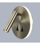 Kinkiety do czytania - ITALUX Nemo Kinkiet LED zintegrowany 9W 3000K 9W Brązowy SP.7348-02A-ANT-B - product 1