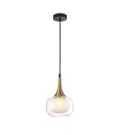 Lampy wiszące - ITALUX Konila Wisząca G9 1x10W Mosiądz PND-99709-1-BRO-CL - produkt 1