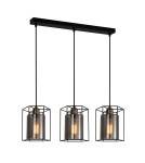 Lampy wiszące loftowe - ITALUX Kalula Wisząca E27 3x40W Czarny PND-78901-3-BK+SG - product 1