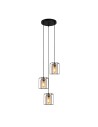 ITALUX Kalula Wisząca E27 3x40W Czarny PND-78901-3A-BK+AMB
