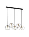 ITALUX Aina Wisząca E27 5x40W Czarny PND-74889-5-BK