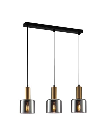 ITALUX Santia Wisząca E27 3x40W Miedziany PND-65342-3-BRO+SG