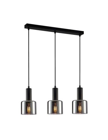 ITALUX Santia Wisząca E27 3x40W Czarny PND-65342-3-BK+SG