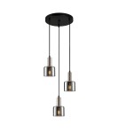 Lampy wiszące - ITALUX Santia Wisząca E27 3x40W Srebrny PND-65342-3A-SC+SG - product 1