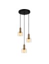 ITALUX Santia Wisząca E27 3x40W Miedziany PND-65342-3A-BRO+AMB