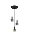 ITALUX Santia Wisząca E27 3x40W Czarny PND-65342-3A-BK+SG