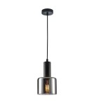 Lampy wiszące - ITALUX Santia Wisząca E27 1x40W Czarny PND-65342-1-BK+SG - produkt 1