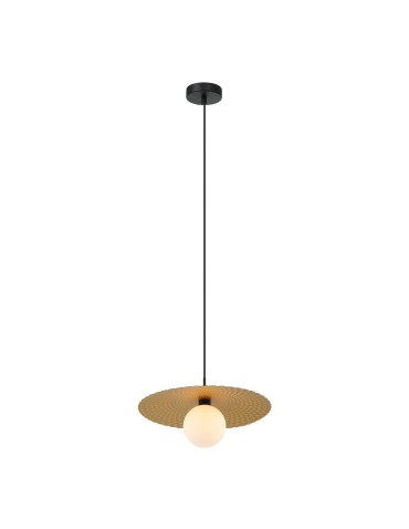 ITALUX Malor Wisząca G9 1x25W Czarny/Złoty PND-4602-1-XL-GD
