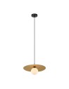 ITALUX Malor Wisząca G9 1x25W Czarny/Złoty PND-4602-1-XL-GD