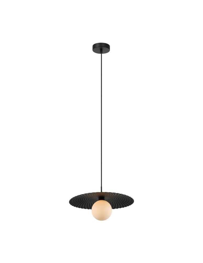 Lampy wiszące kule - ITALUX Malor Wisząca G9 1x25W Czarny PND-4602-1-XL-BK - produkt kolory-swiatla.pl 1