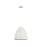Lampy wiszące - ITALUX Leilani Wisząca E27 1x40W Biały PND-43445-1L-WH - produkt 1