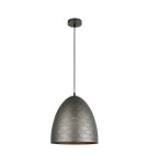 Lampy wiszące - ITALUX Leilani Wisząca E27 1x40W Szary PND-43445-1L-GR - produkt 1