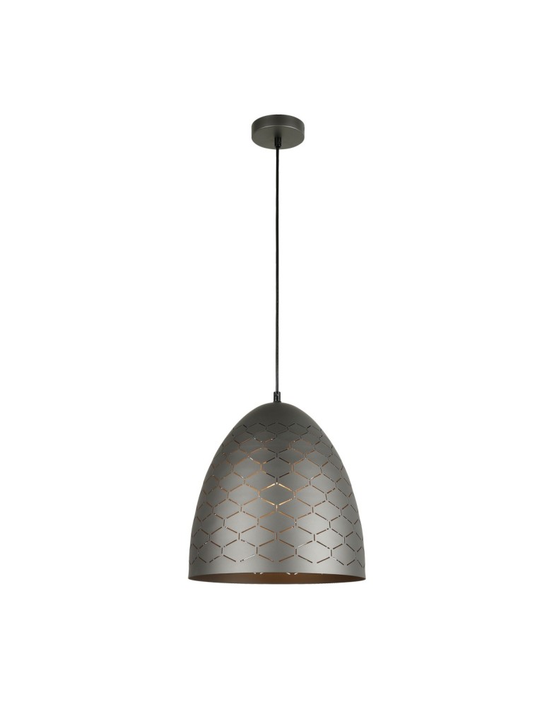 Lampy wiszące - ITALUX Leilani Wisząca E27 1x40W Szary PND-43445-1L-GR - produkt kolory-swiatla.pl 1