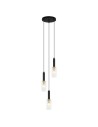 ITALUX Perola Wisząca E14 3x40W Czarny/Złoty PND-43363-3 BK+BR
