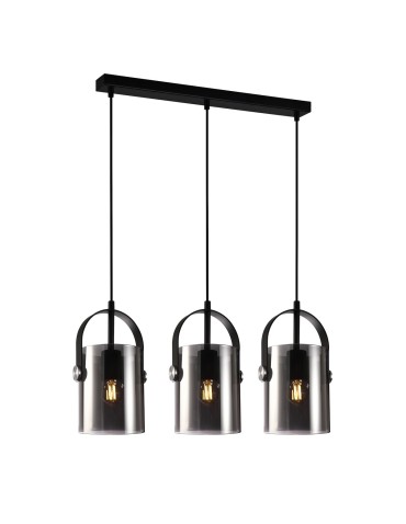ITALUX Nanesma Wisząca E27 3x40W Czarny PND-32453-3-BK+SG