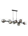 ITALUX Borgo Wisząca E27 8x40W Czarny/Dymiony PND-30843-8 BK+SG