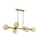 Lampy wiszące - ITALUX Borgo Wisząca E27 6x40W Złoty PND-30843-6 GD+AMB - produkt 1