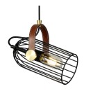 Lampy wiszące - ITALUX Antoin Wisząca E27 1x40W Czarny PND-2445-1-BK - produkt 1