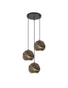 ITALUX Palermo Wisząca E27 3x40W Antracytowy PND-2424-3S-GR+GD