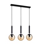 Lampy wiszące na listwie - ITALUX Ravena Wisząca E27 3x10W Czarny PND-2324-3L BK+AMB - product 1
