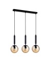 ITALUX Ravena Wisząca E27 3x10W Czarny PND-2324-3L BK+AMB