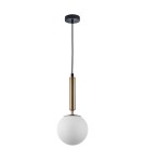Lampy wiszące - ITALUX Ravena Wisząca E27 1x10W Mosiądz PND-2324-1 GD+OPA - product 1