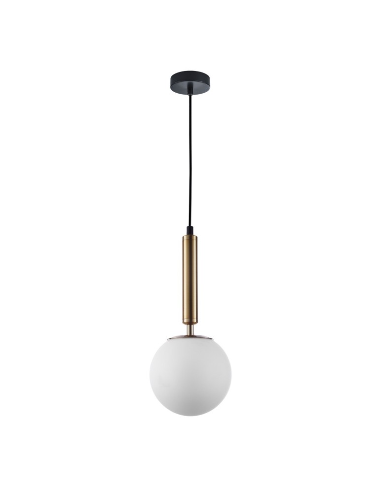 Lampy wiszące - ITALUX Ravena Wisząca E27 1x10W Mosiądz PND-2324-1 GD+OPA - produkt kolory-swiatla.pl 1