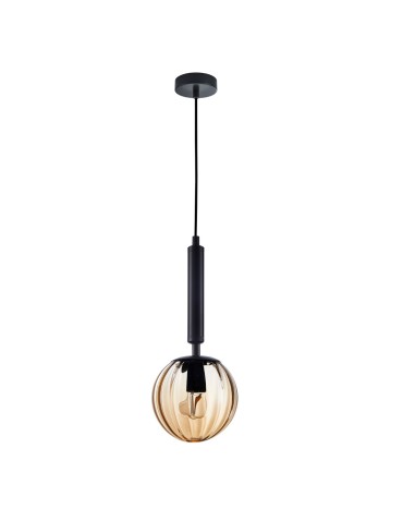 ITALUX Ravena Wisząca E27 1x10W Czarny PND-2324-1 BK+AMB