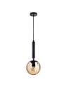 ITALUX Ravena Wisząca E27 1x10W Czarny PND-2324-1 BK+AMB