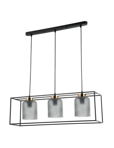 ITALUX Sinella Wisząca E27 3x40W Czarny PND-23231-3-BK+SG