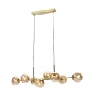 Lampy wiszące w kolorze mosiądz - ITALUX Erimida Wisząca G9 8x10W Mosiądz PND-2244-8A-GD - product 1