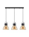 ITALUX Darlena Wisząca E27 3x40W Czarny PND-22371-3-BK+AMB
