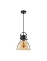 ITALUX Darlena Wisząca E27 1x40W Czarny PND-22371-1-BK+AMB