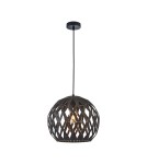 Lampy wiszące - ITALUX Hilo Wisząca E27 1x40W Czarny PND-22341-1L-BK - product 1