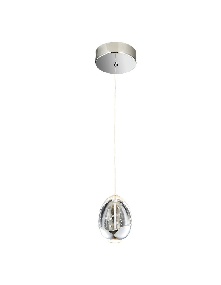 Lampy wiszące LED - ITALUX Huelto Wisząca LED zintegrowany 4.8W 3000K 290lm Chrom PND-22112132-1A-CR - produkt kolory-swiatla.pl 1