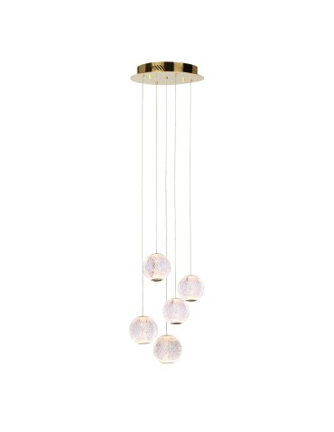 ITALUX Rosario Wisząca LED zintegrowany 21W 3200K 1400lm Złoty PND-12220121-5A-GD