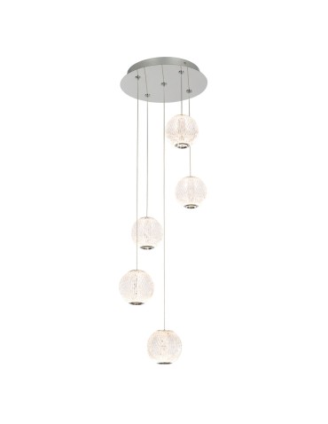 ITALUX Rosario Wisząca LED zintegrowany 21W 3200K 1400lm Chrom PND-12220121-5A-CR