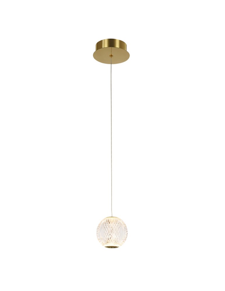 Lampy wiszące LED - ITALUX Rosario Wisząca LED zintegrowany 4.2W 3200K 280lm Złoty PND-12220121-1A-GD - produkt kolory-swiatla.pl 1