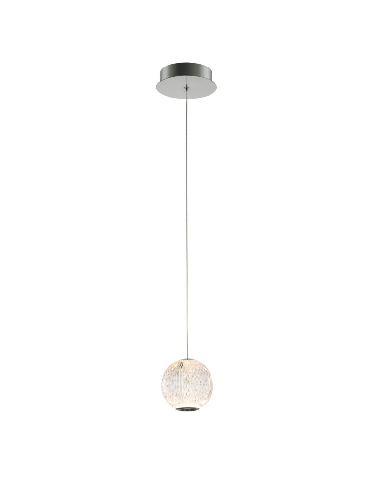 Lampy wiszące LED - ITALUX Rosario Wisząca LED zintegrowany 4.2W 3200K 280lm Chrom PND-12220121-1A-CR - produkt kolory-swiatla.pl 1