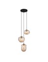ITALUX Hatella Wisząca E27 3x40W Miedziany/Czarny PND-112038-3A-BRO+AMB