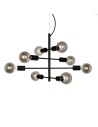 ITALUX Portel Wisząca E27 8x40W Czarny PND-02431-8-BL