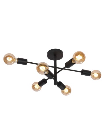 ITALUX Atlantico Wisząca E27 6x20W Czarny PNC-5679-6-BL