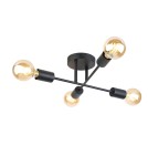 Lampy sufitowe loftowe - industrialne - ITALUX Montico Wisząca E27 4x40W Czarny PNC-1627-4-BL - product 1