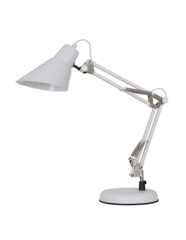 ITALUX Jason Biurkowa E27 1x40W Biały/Nikiel MT-HN2041 WH+S.NICK
